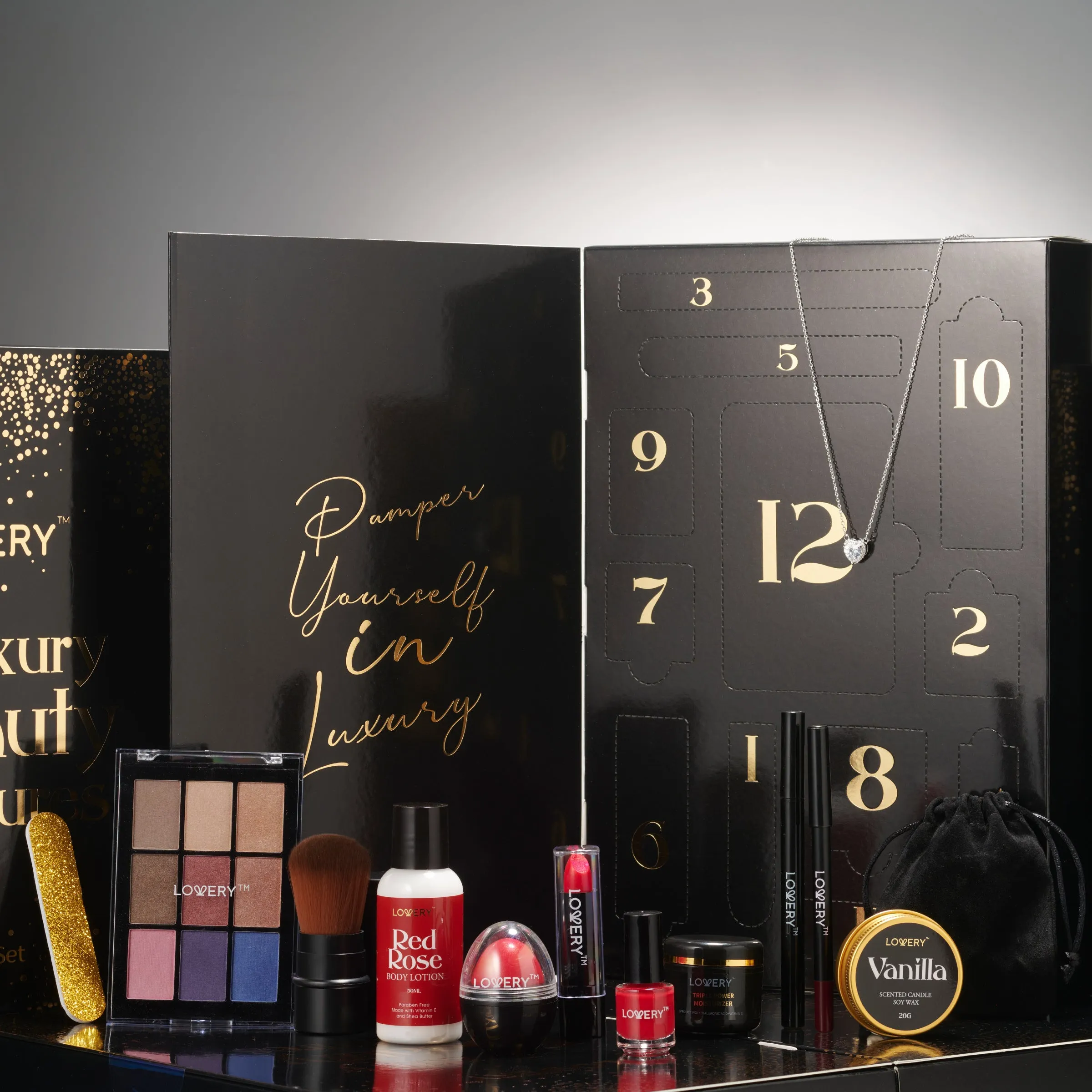 12 Days Luxury Beauty Advent Calendar, 22-Pc. Makeup & Skincare Gift Set