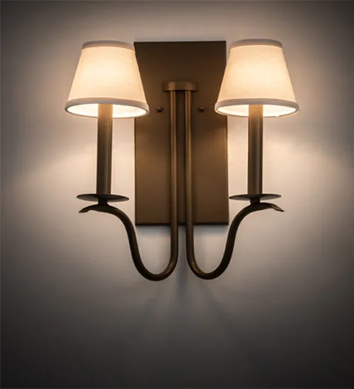 14"W Octavia 2 Lt Wall Sconce