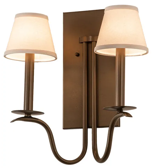 14"W Octavia 2 Lt Wall Sconce