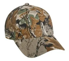 6 Panel Brushed Camo Cap