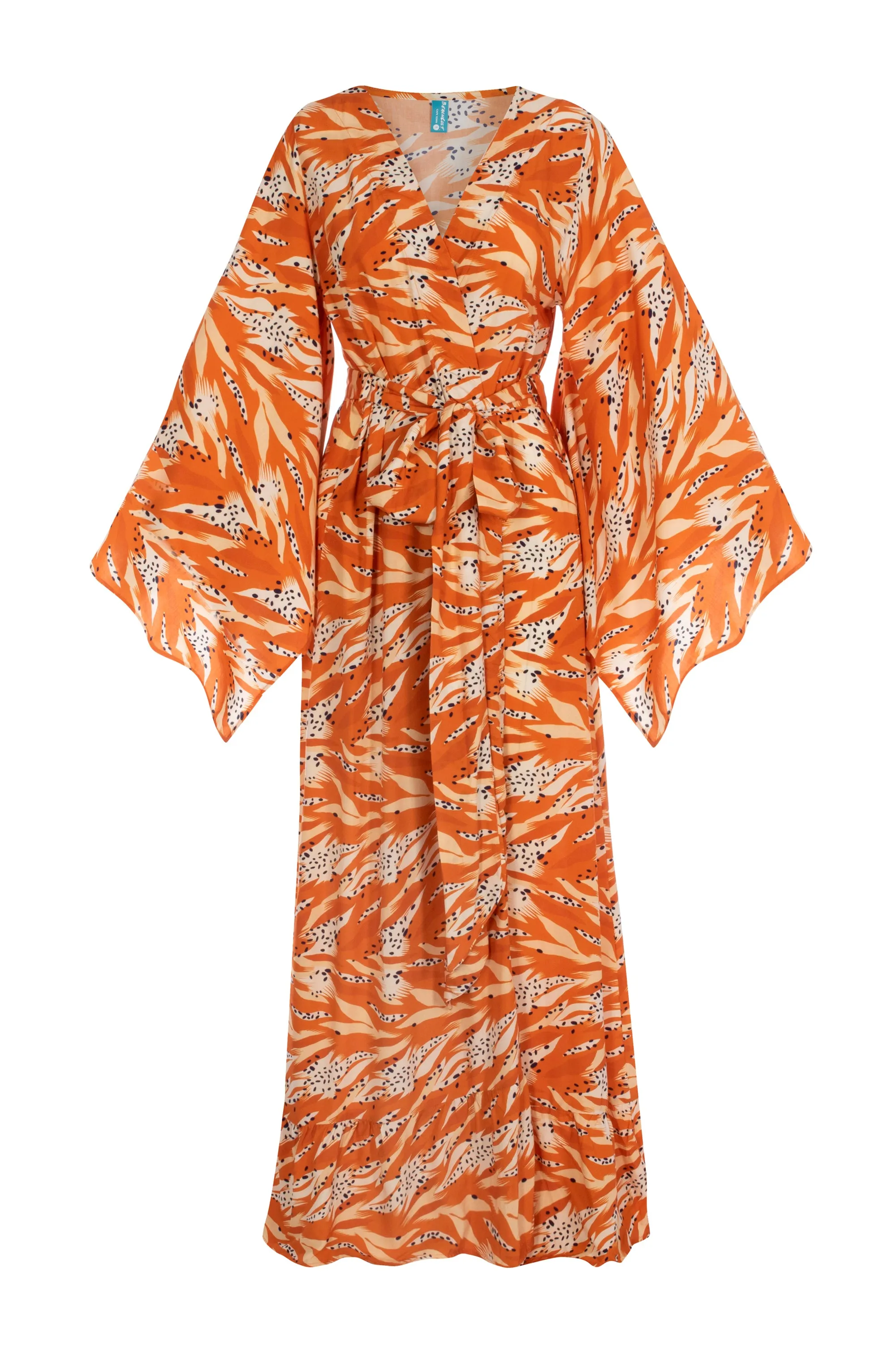 Abstract Tiger - Coco Wrap Dress