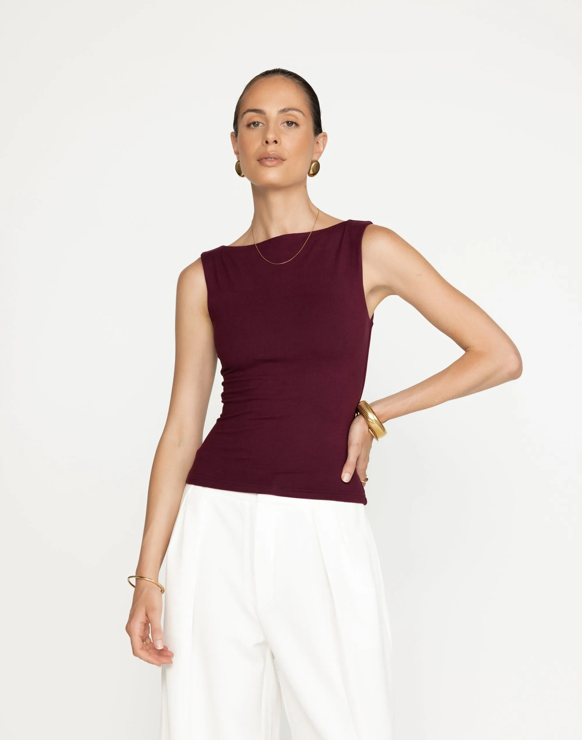 Alda Top (Plum)