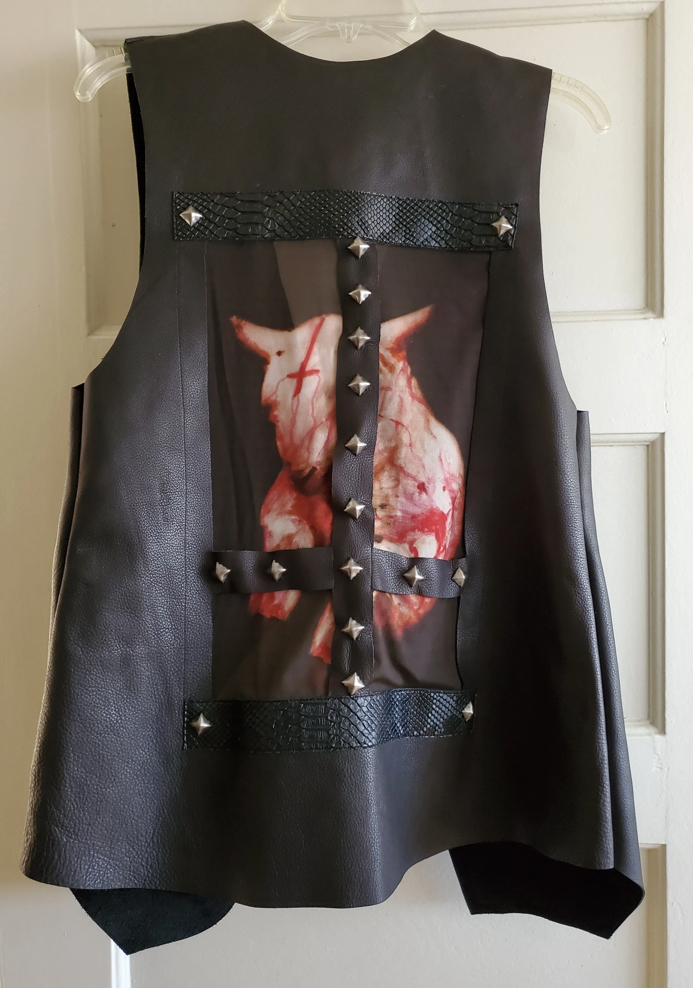 Art Of Dying Cowhide Leather Vest