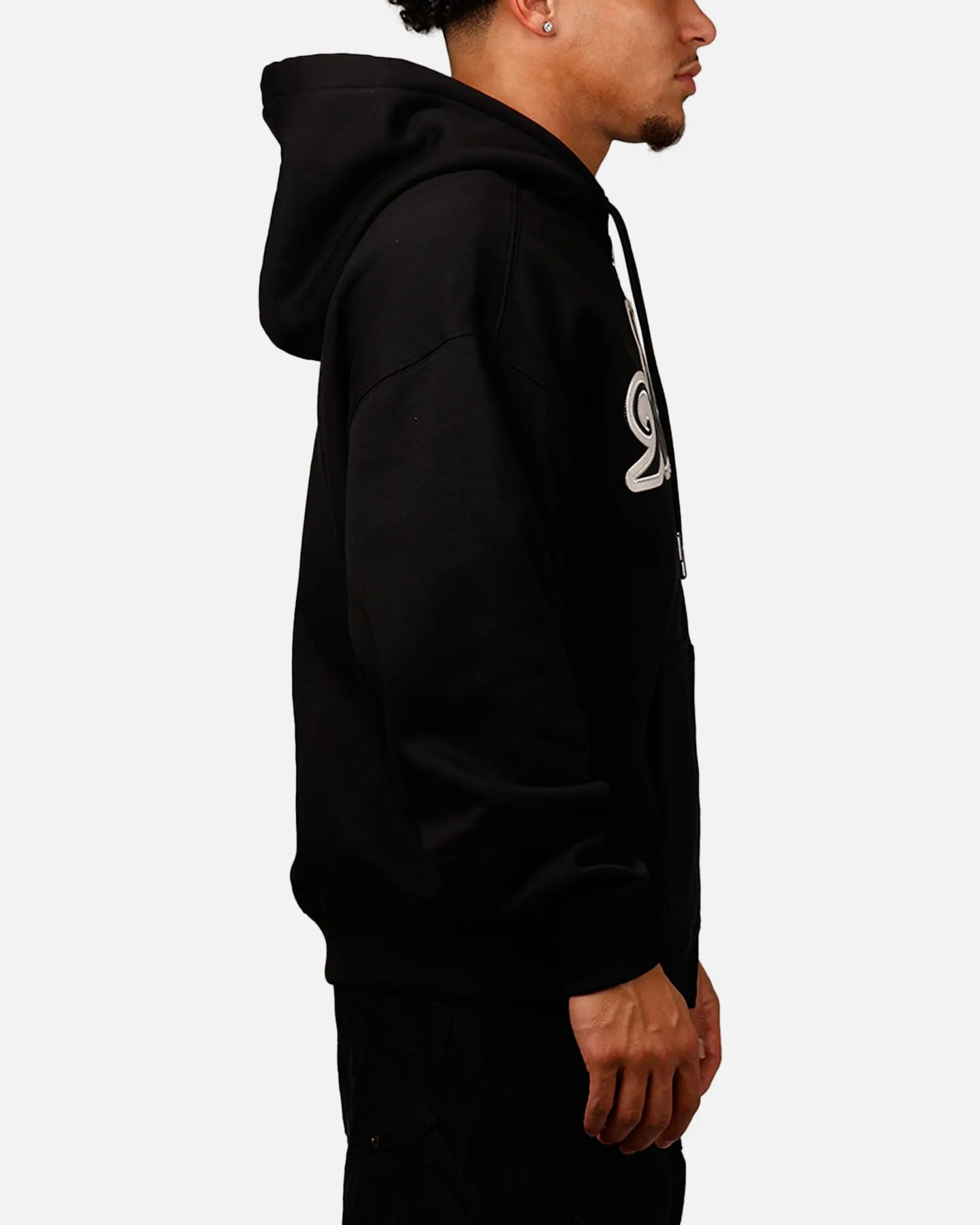 Avirex Script Full Zip Hoodie Black