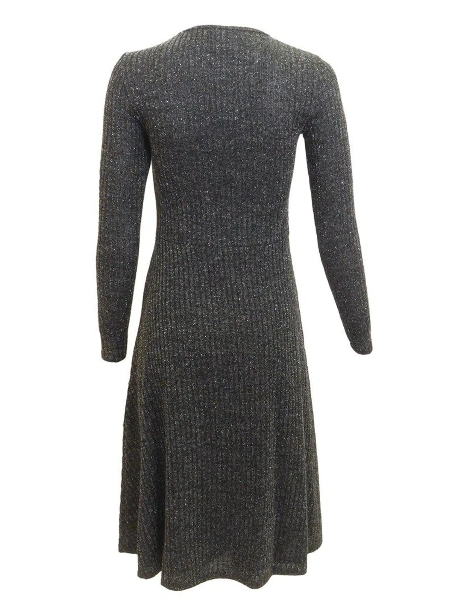 BabyO Lurex Knit Fit & Flare Dress