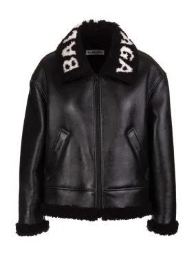 BALENCIAGA COCOON SHEARLING JACKET