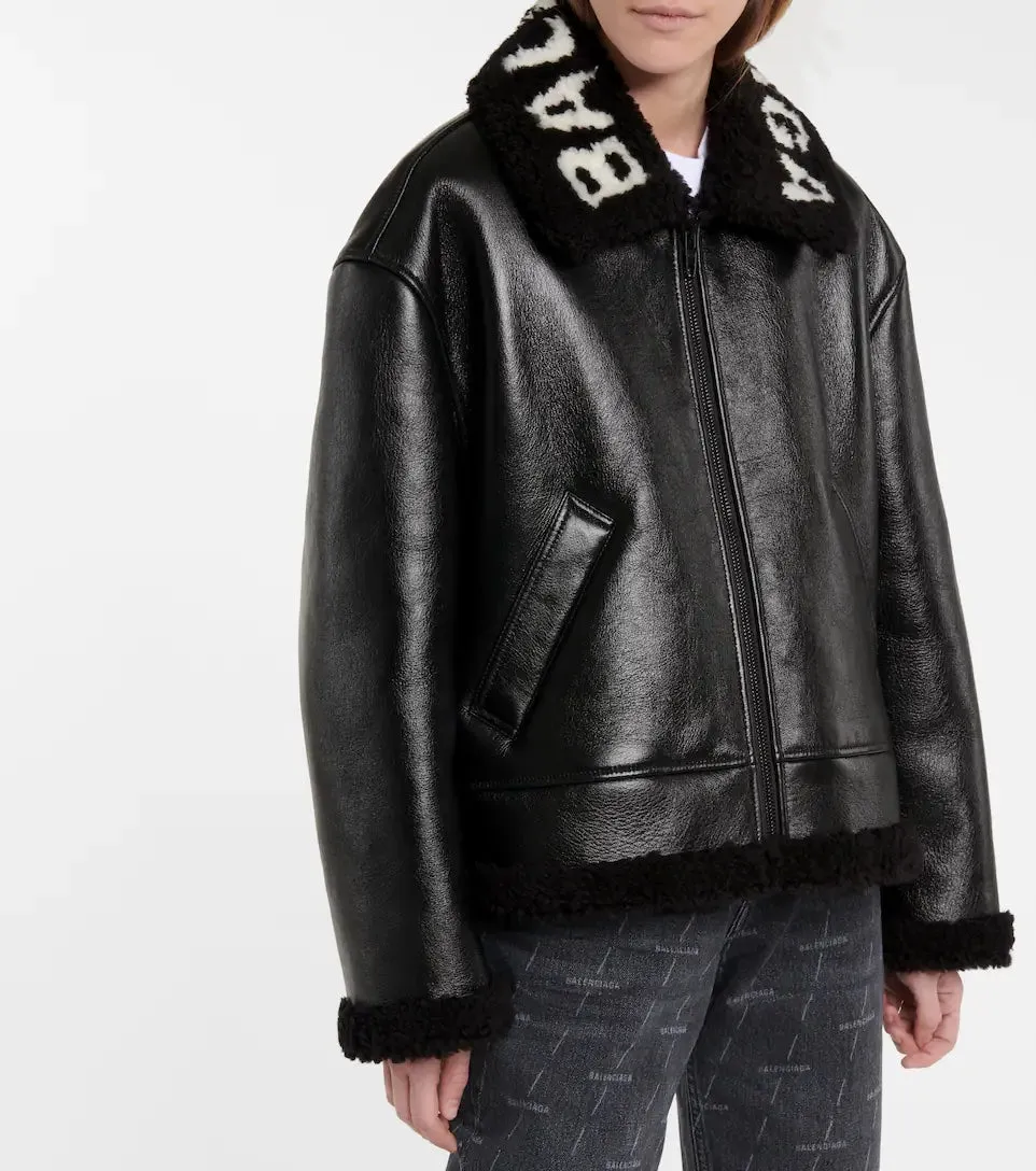 BALENCIAGA COCOON SHEARLING JACKET