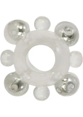 Basic Essentials Enhancer Cock Ring with Beads