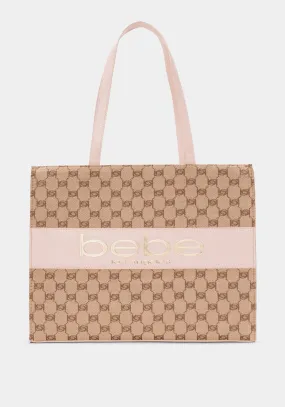 Bebe Serena Large Jacquard Tote