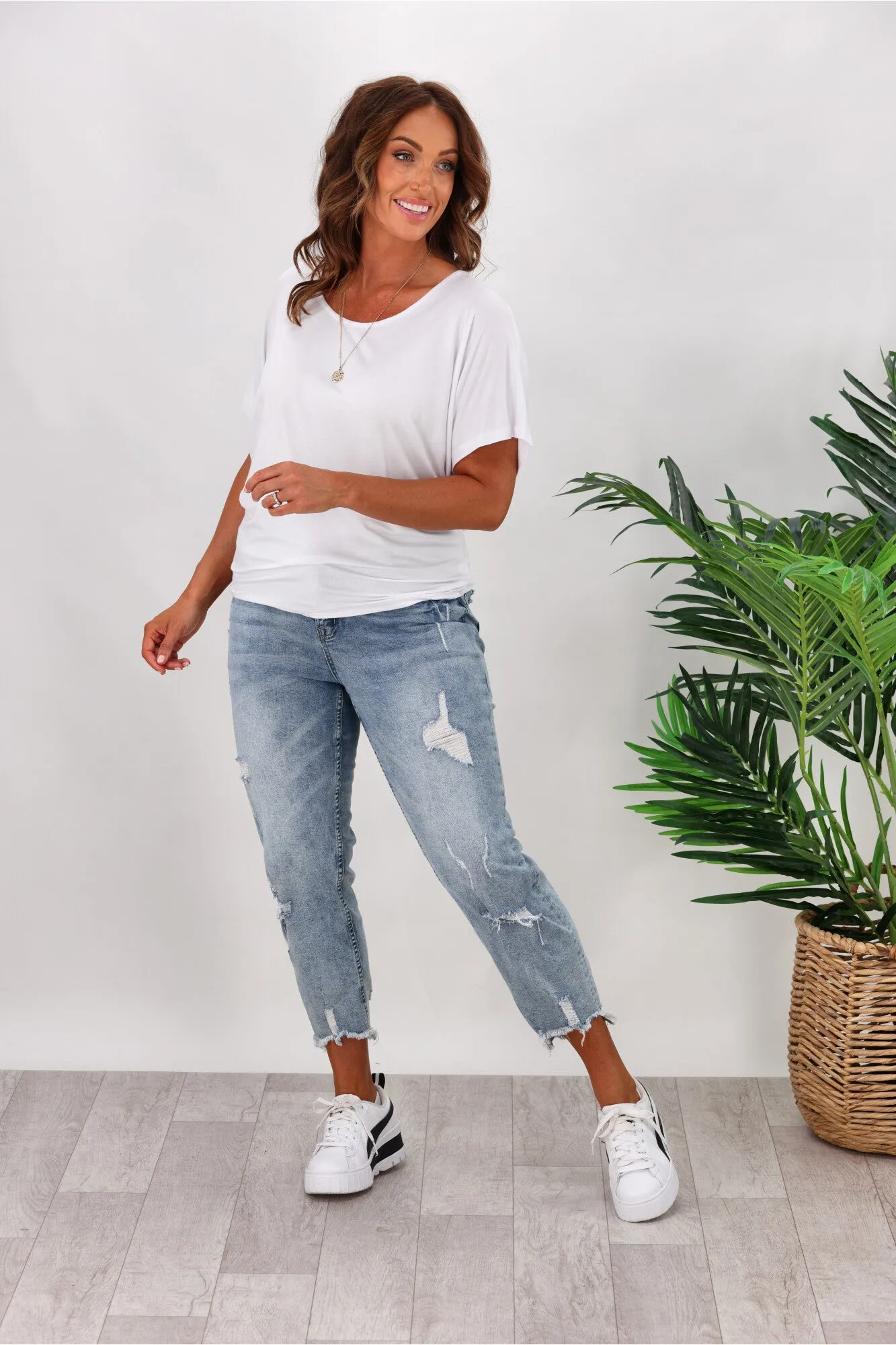 Betty Basics Maui Tee In White