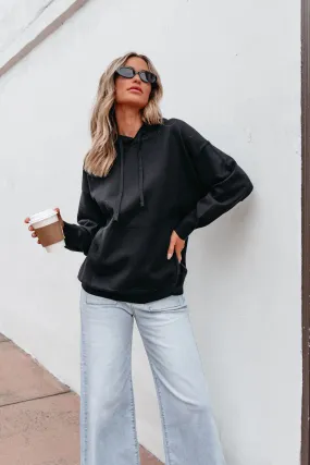 Black Cashmere Hooded Sweater