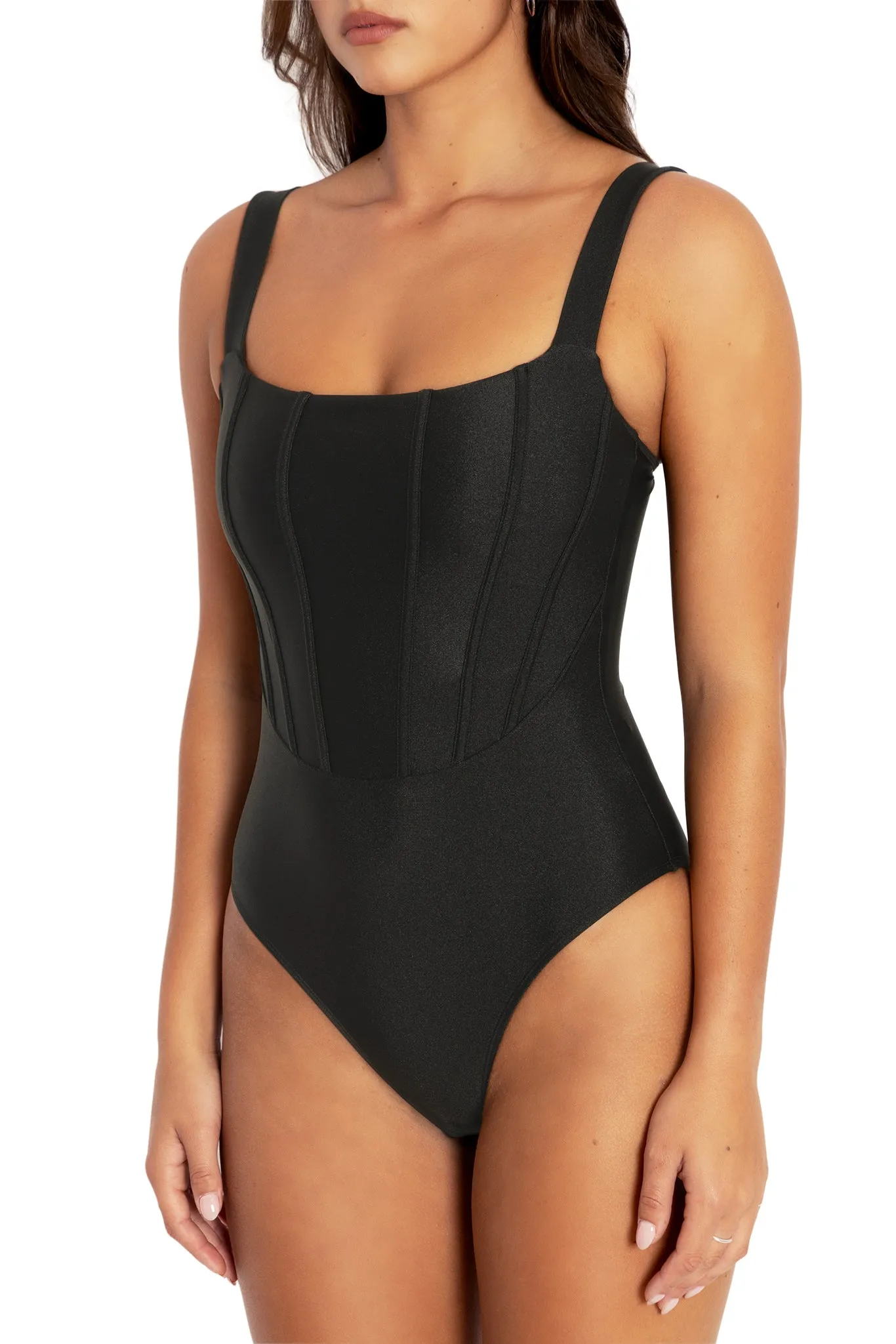 Black Corset Bodysuit