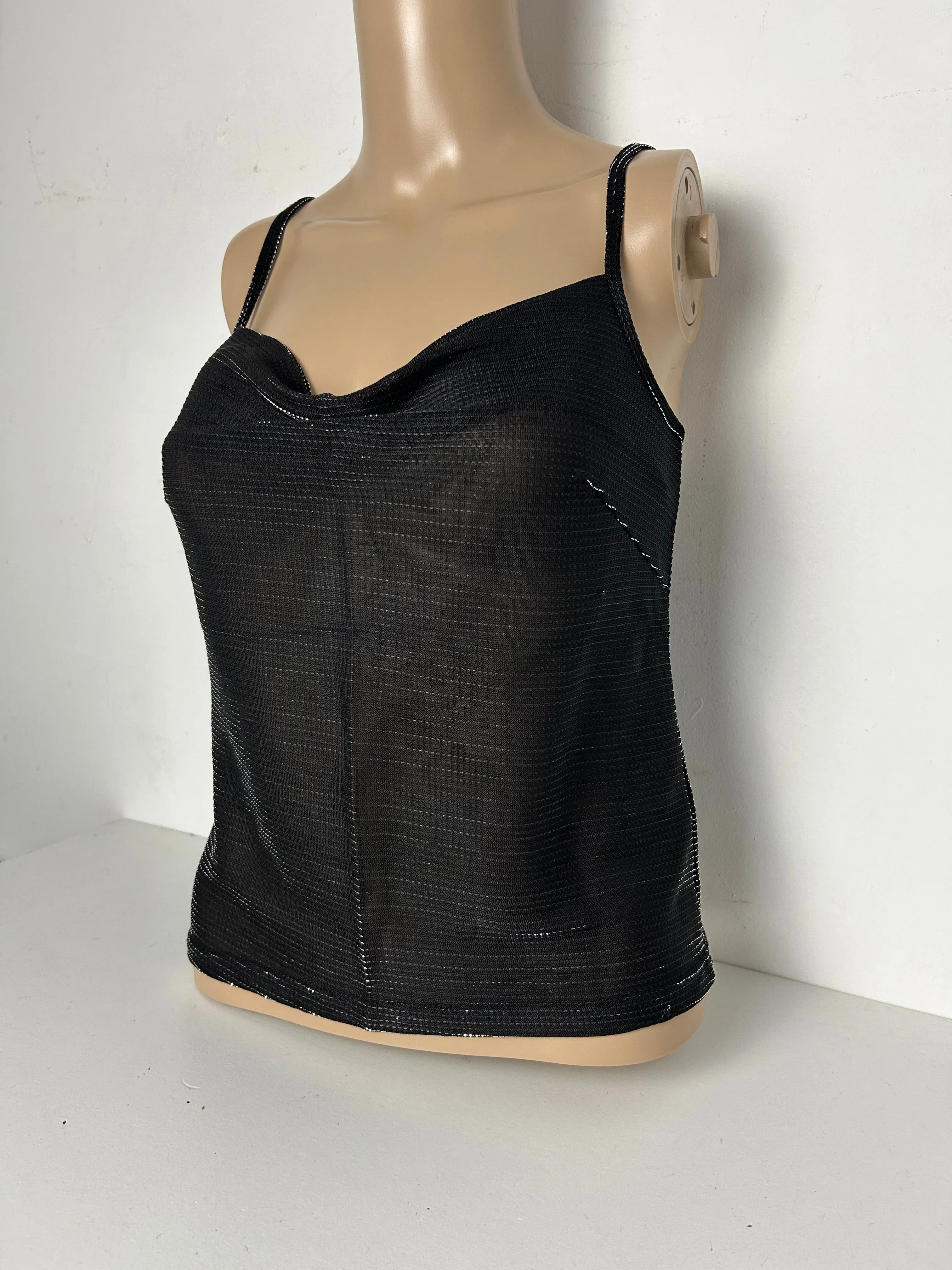 Black glitters cami top (S/M)