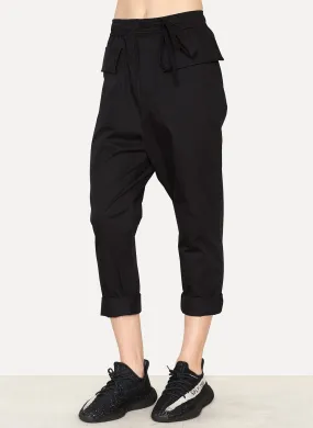 Brushed Cotton Drawstring Trousers