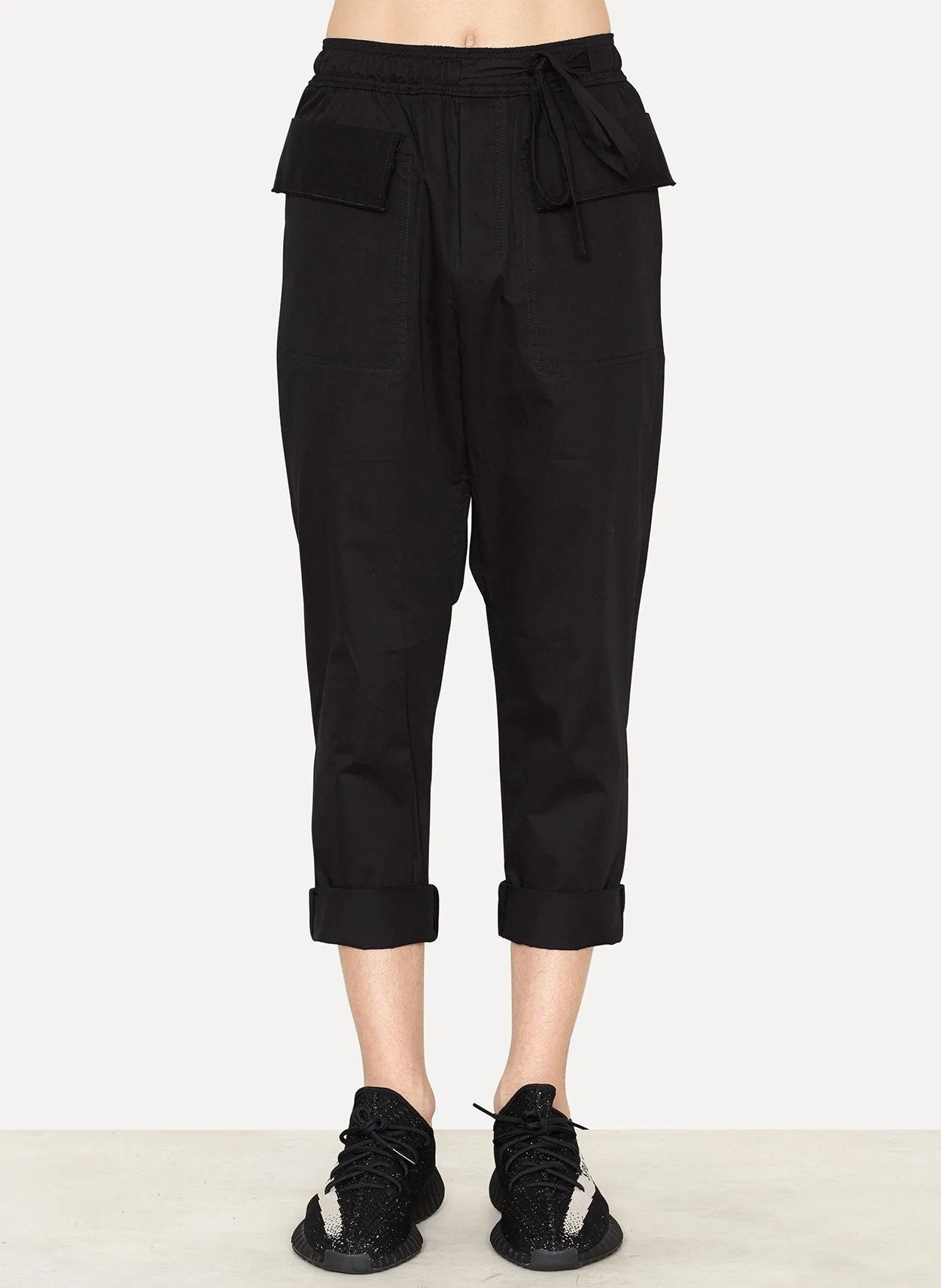 Brushed Cotton Drawstring Trousers