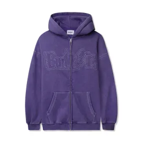 Butter Goods Breakdown Zip-Thru Hood - Washed Purple