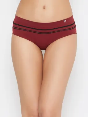 C9Airwear Seamless Panty for Women - Maroon