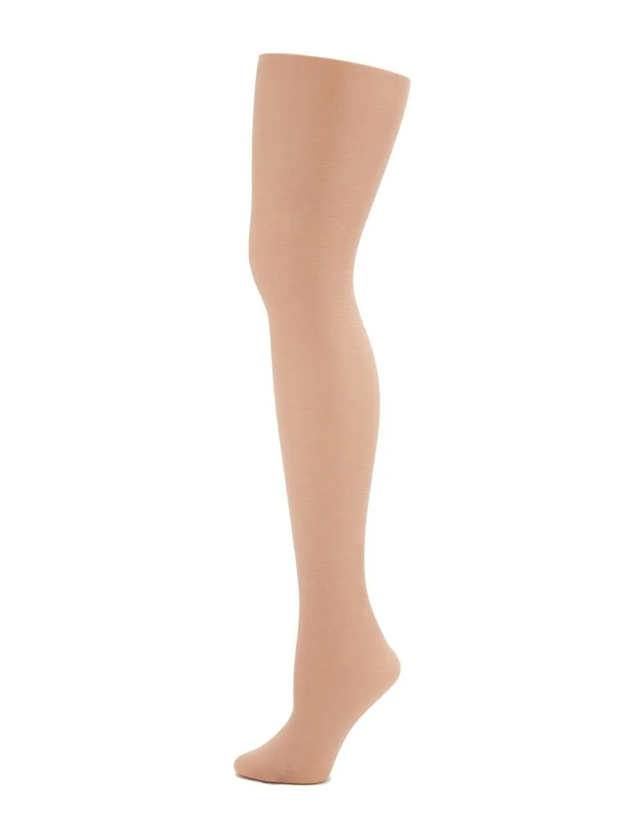 Capezio Children's Ultra Shimmery Footed Tights - Suntan