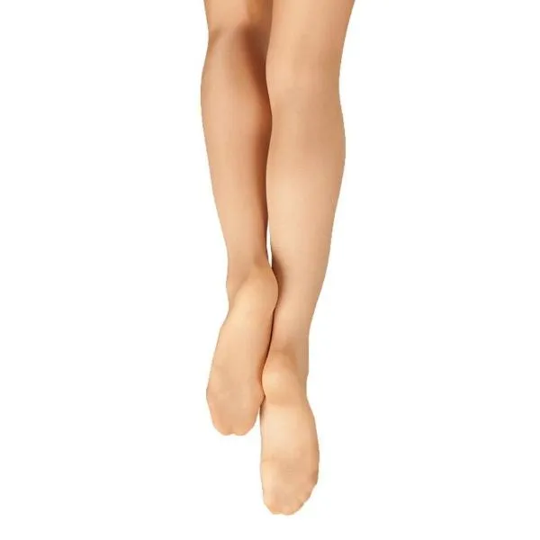 Capezio Children's Ultra Shimmery Footed Tights - Suntan