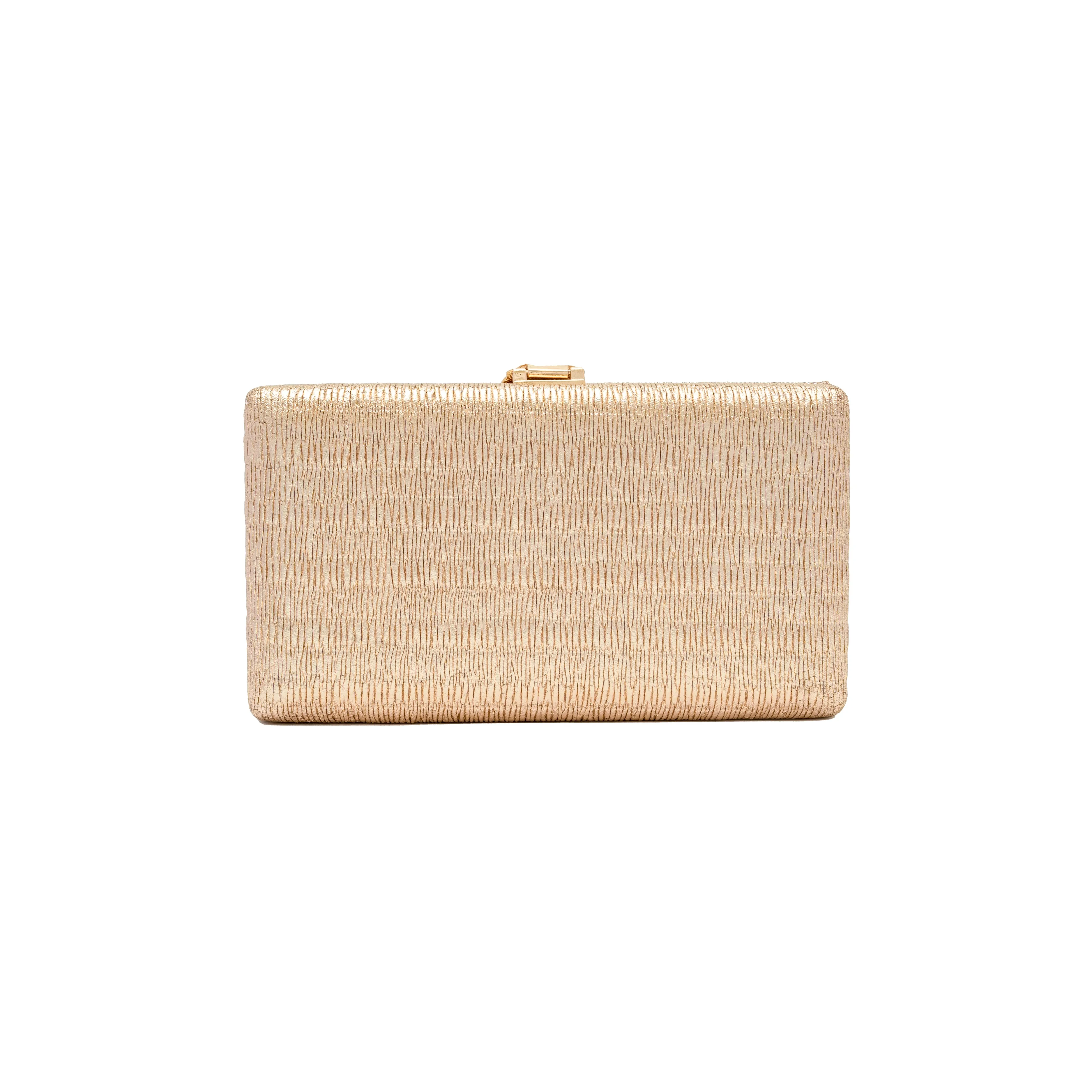 Chokore Shimmery Leaf Clutch/Handbag (Champagne)