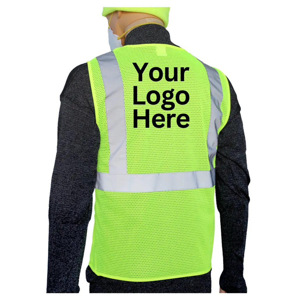 Class 2 Hi-Vis Green Mesh Protective Vest