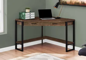 Computer Desk - 42"L / Brown Reclaimed Wood Corner