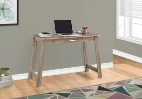 Computer Desk - 42"L / Dark Taupe With A Storage Drawer