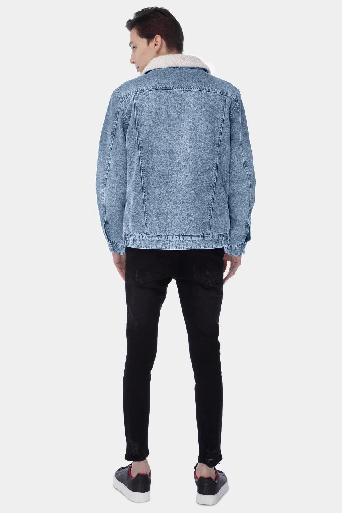 Denim Jacket For Men - Light Blue