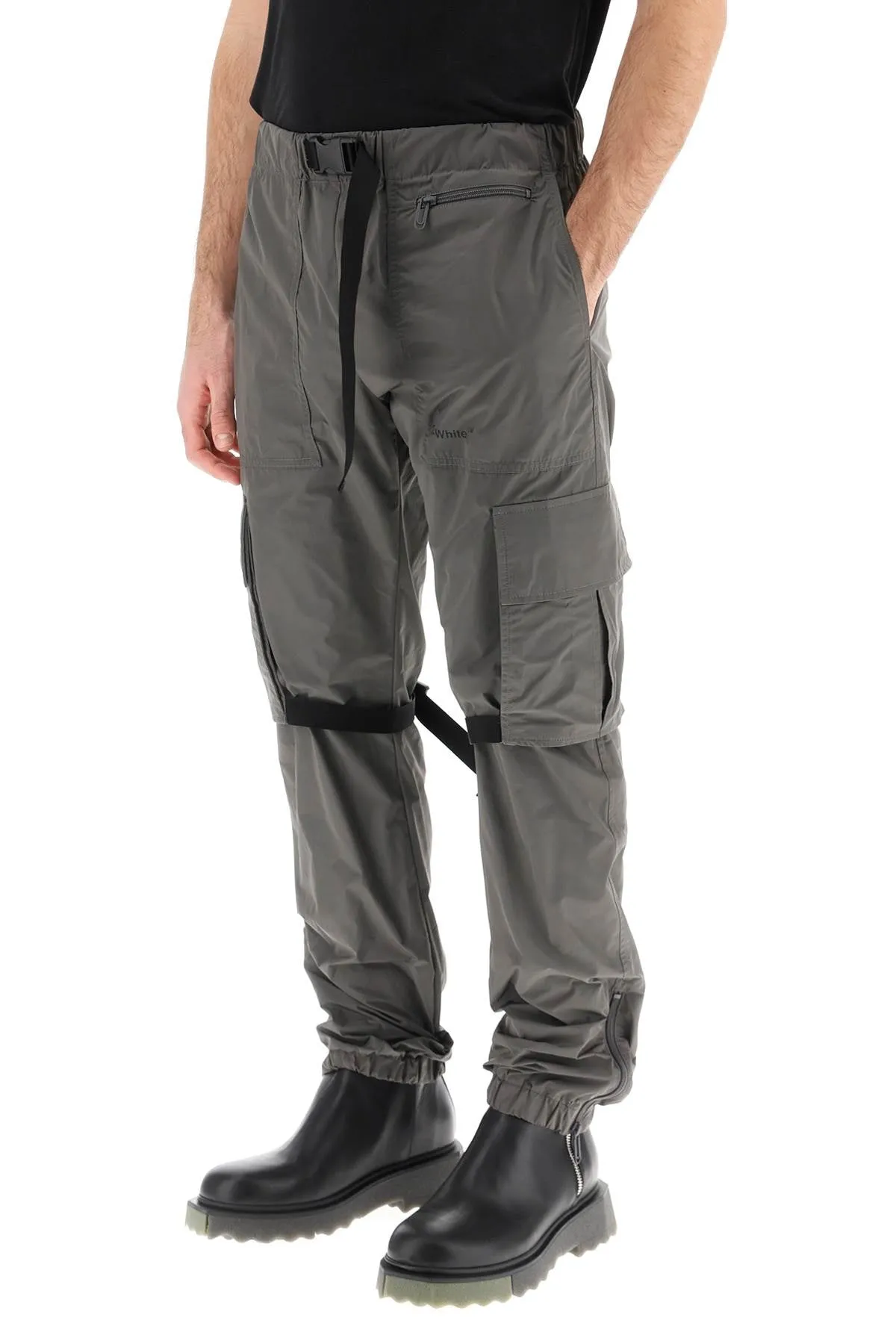 diag techno cargo pants