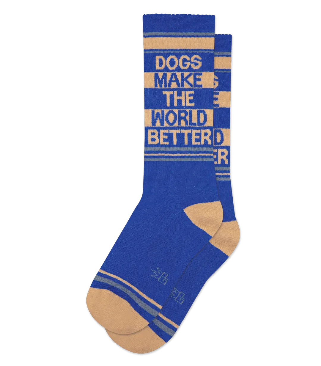 Dogs Make The World Better Socks