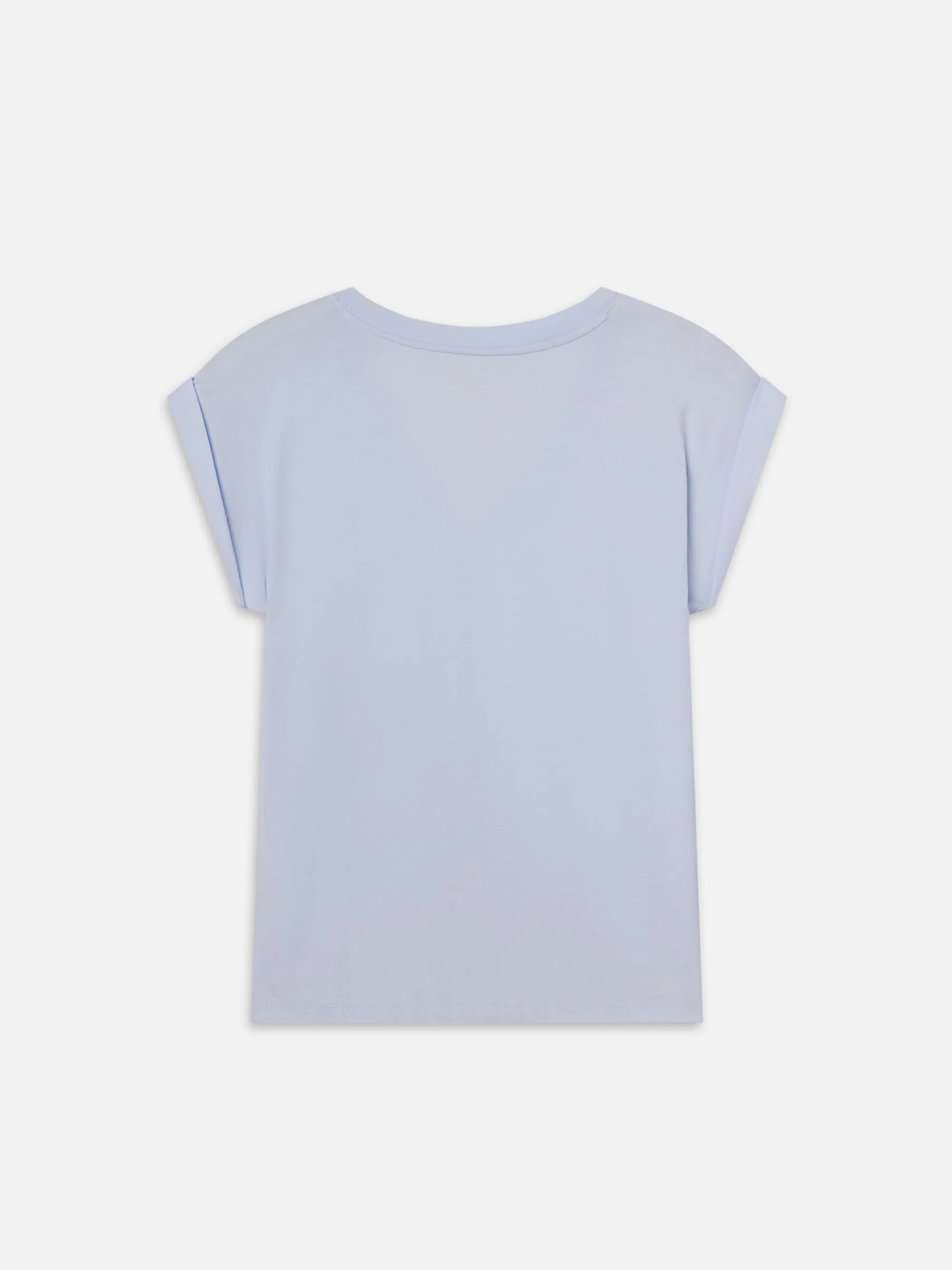 Easy V-Neck Tee -- Light Chambray