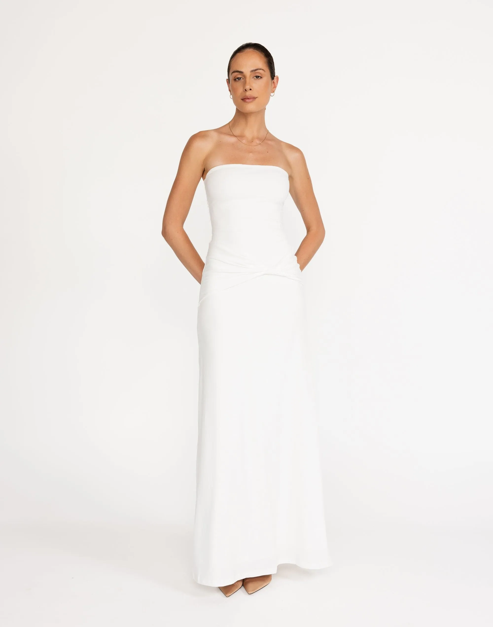 Edela Maxi Dress (White)