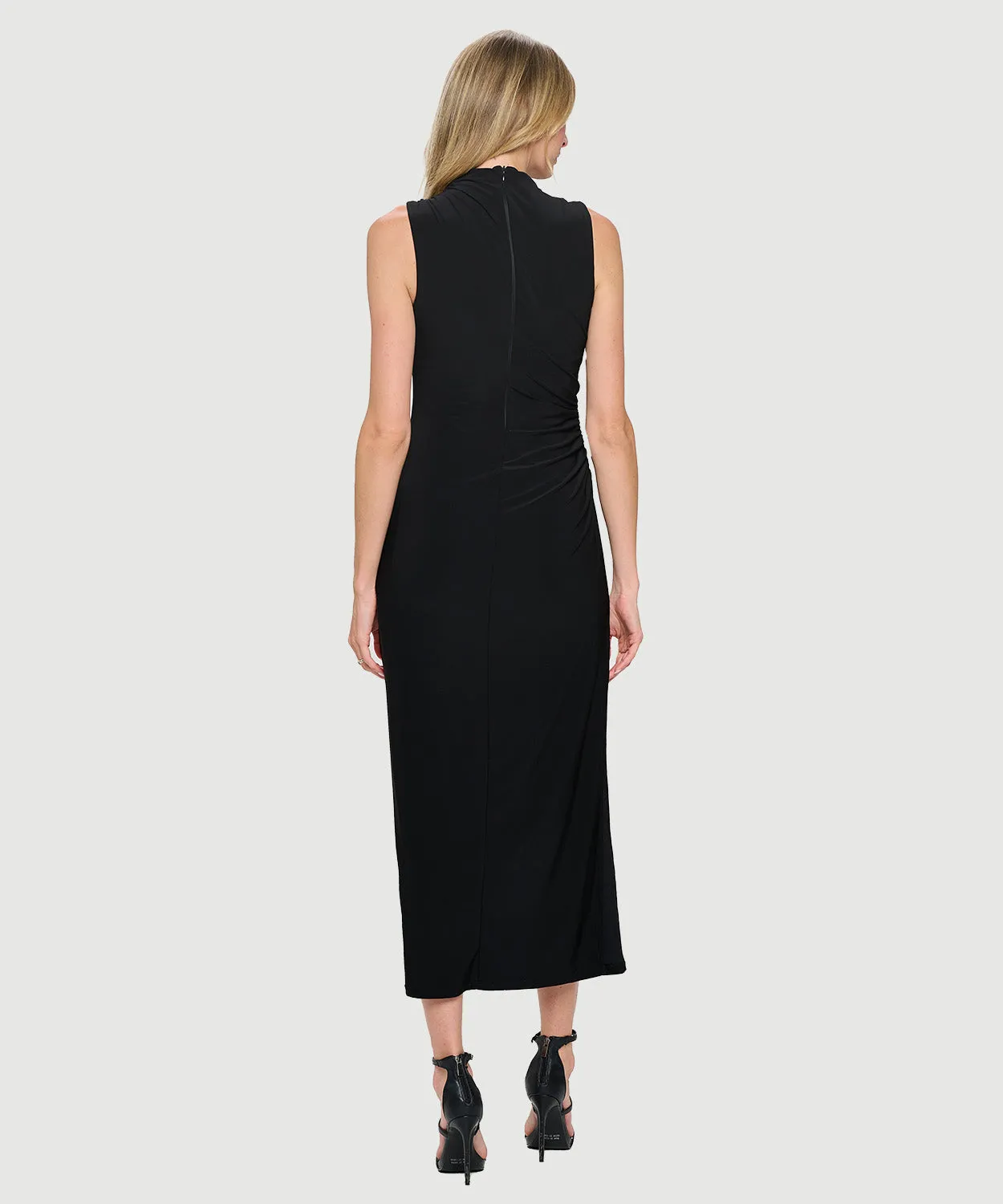 Elegant Classic Sexy Black Sleeveless Maxi Dress