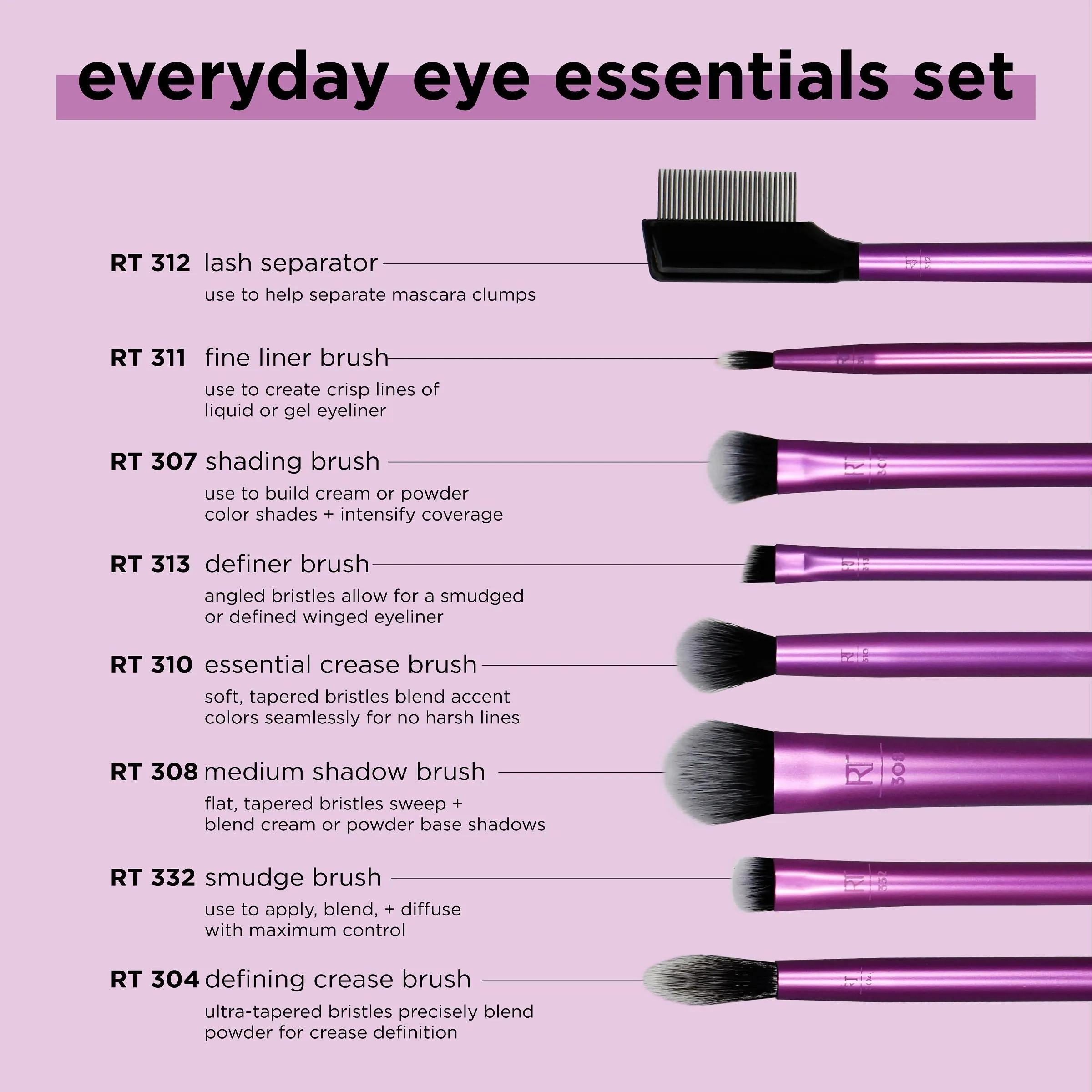 Everyday Eye Essentials Makeup Brush Set