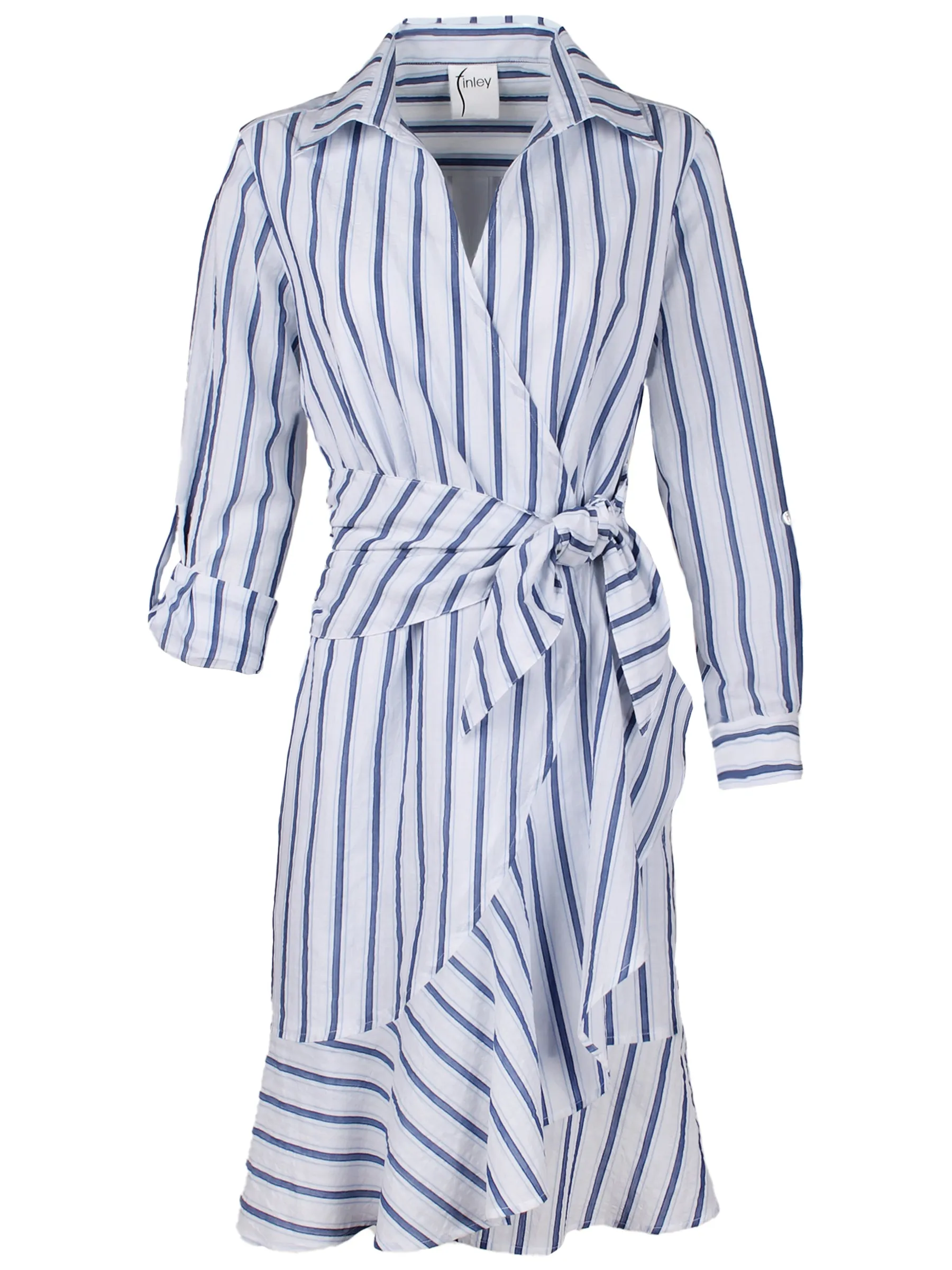 Farrah Shirt Dress Blue Seaworthy Stripe