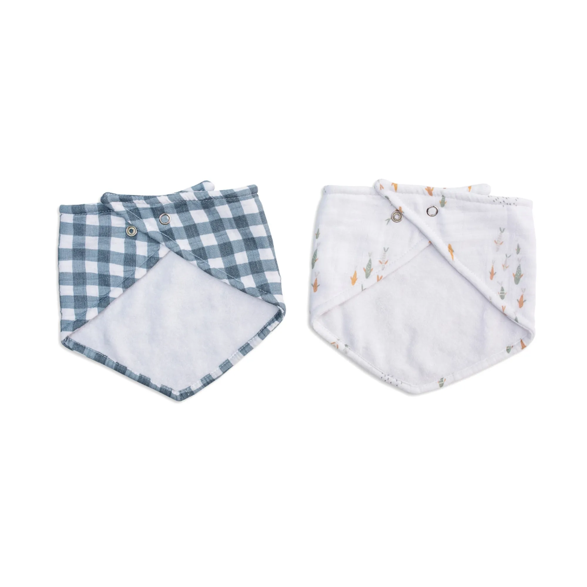 fish   navy gingham | bandana bibs