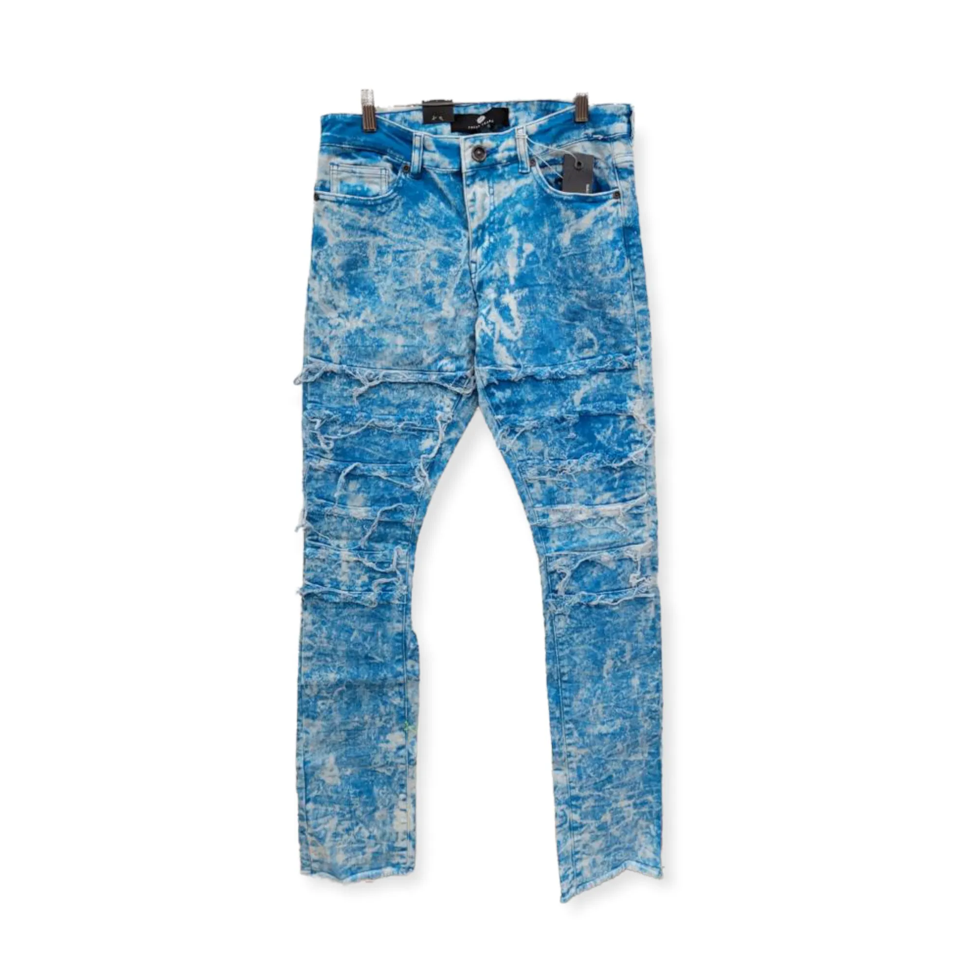 FOCUS: Distressed Stacked Denim FOC-3363