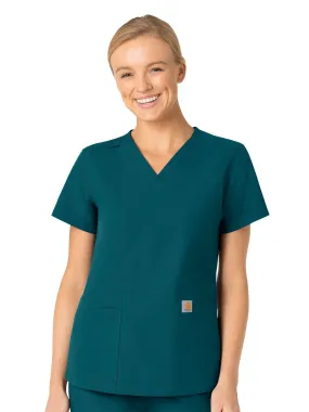 Force Essentials - Women's V-Neck 5 Pocket Scrub Top [1]