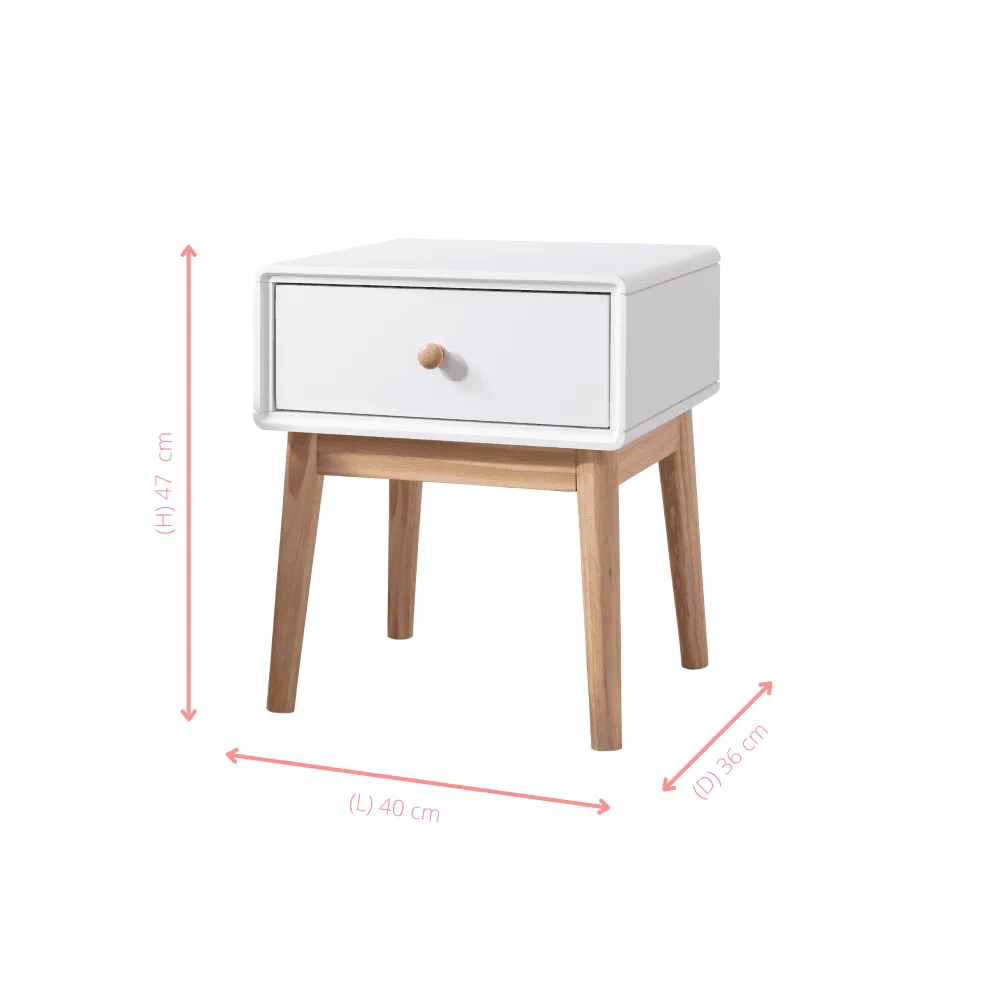 Frank Side Table in White