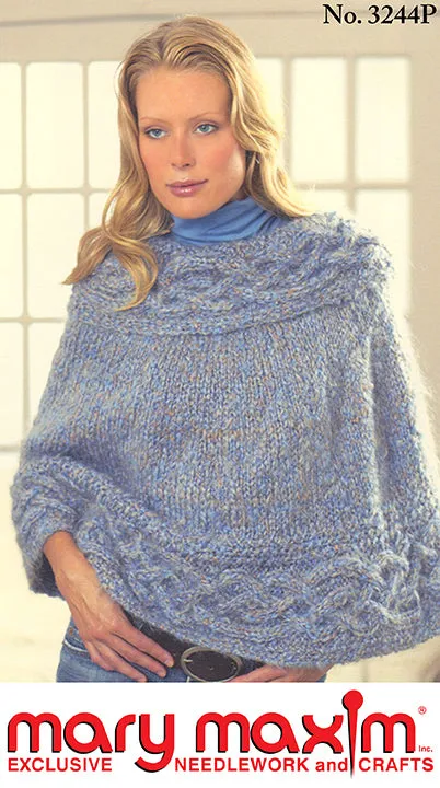 Free Decadent Cabled Cape Pattern