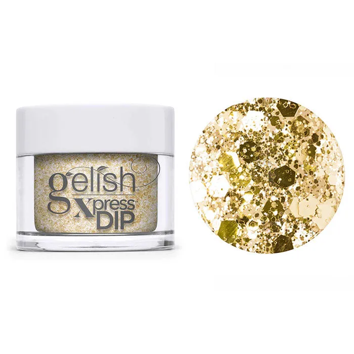 Gelish Professional Xpress Dip Powder All That Glitters Is Gold - Gold Glitter - 43G