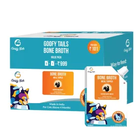 Goofy Tails  Bone Broth for Cats (Value Pack 9 1)