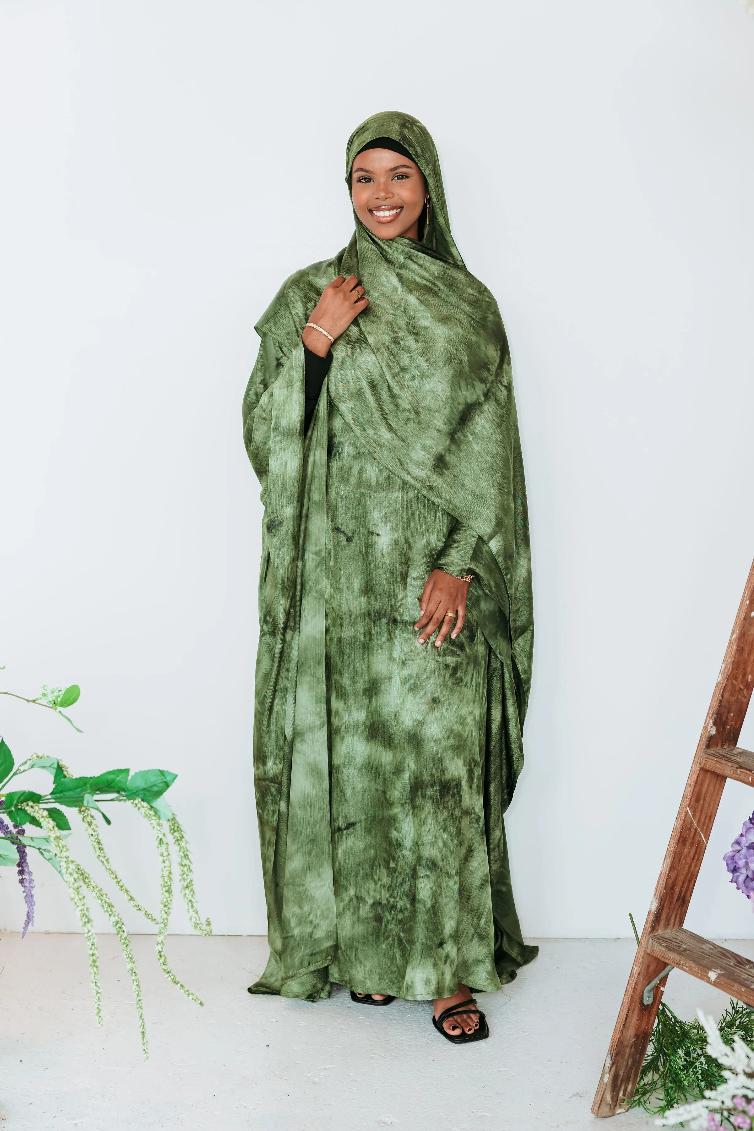 Green Printed kaftan