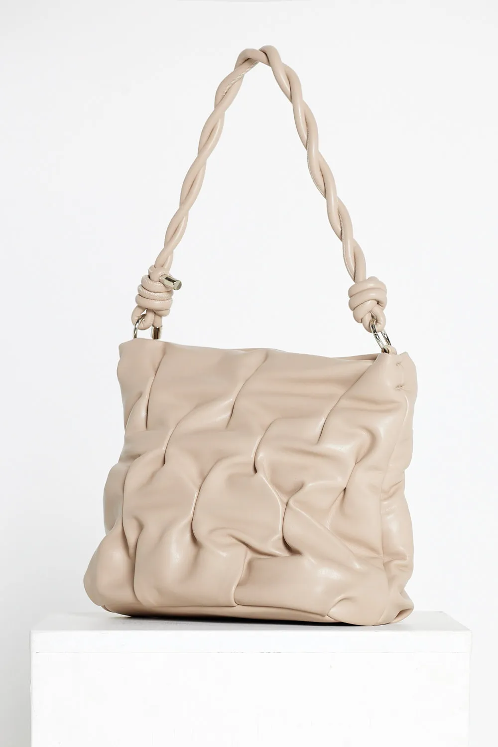 Gretchen Crinkle Bag - Beige