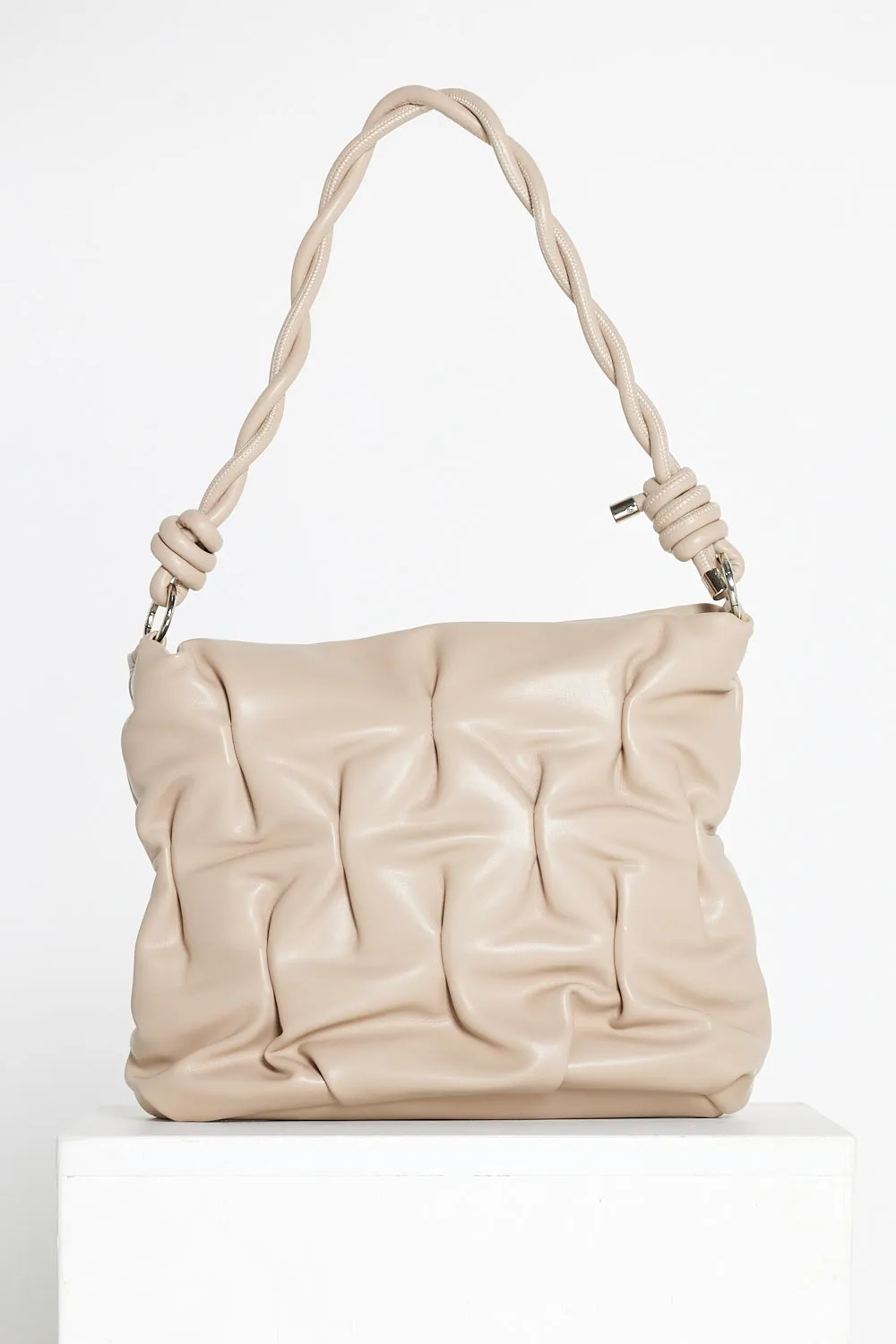 Gretchen Crinkle Bag - Beige