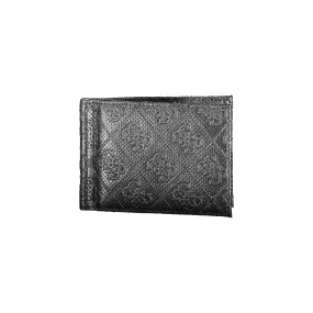 Guess Black Leather Wallet: Chic Essentials