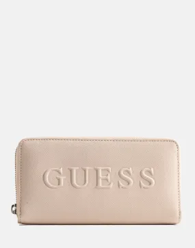 Guess Haddington Medium Zip Around Bag Oat