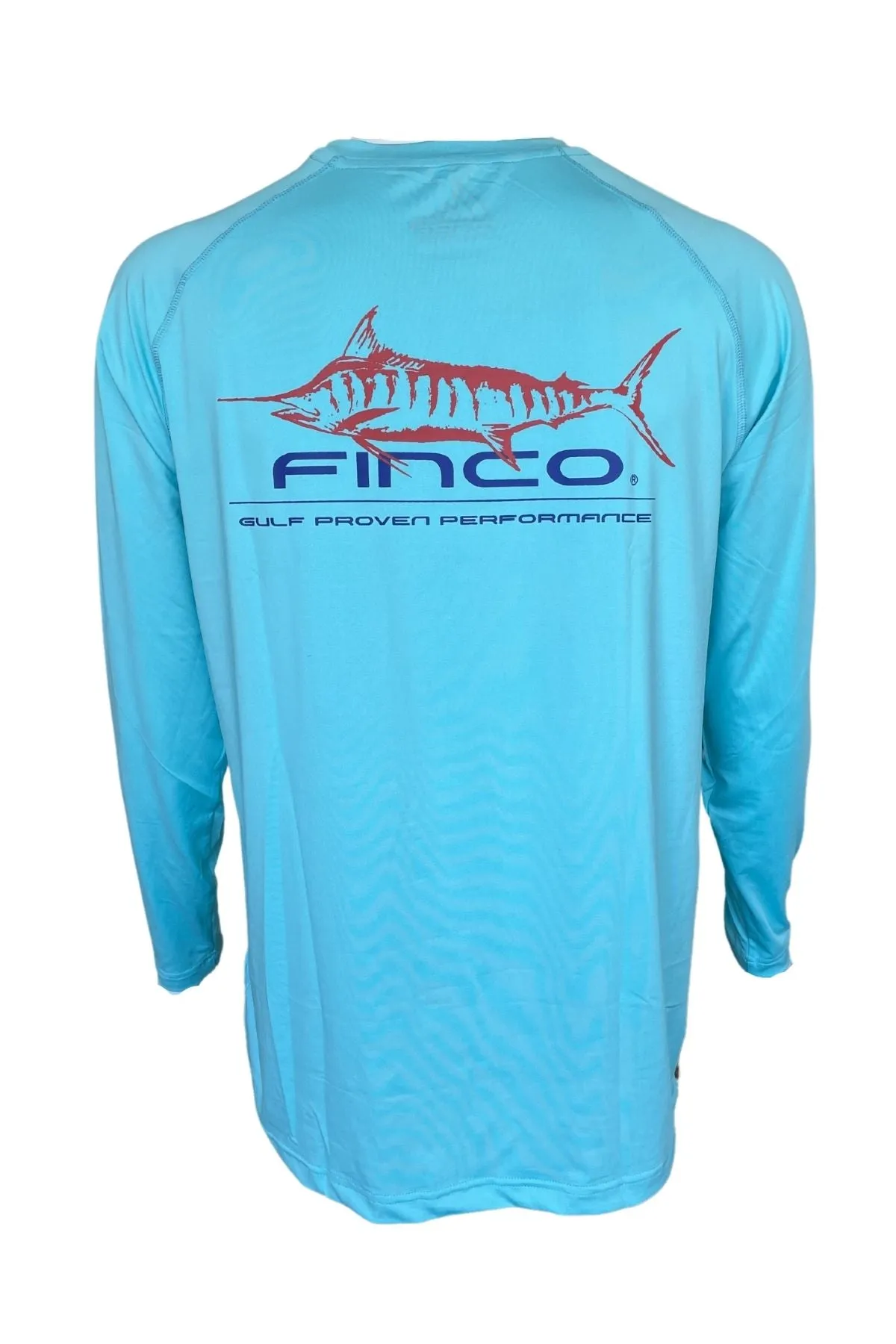 Gulf Proven Blue Marlin Long Sleeve Performance in Columbia Blue