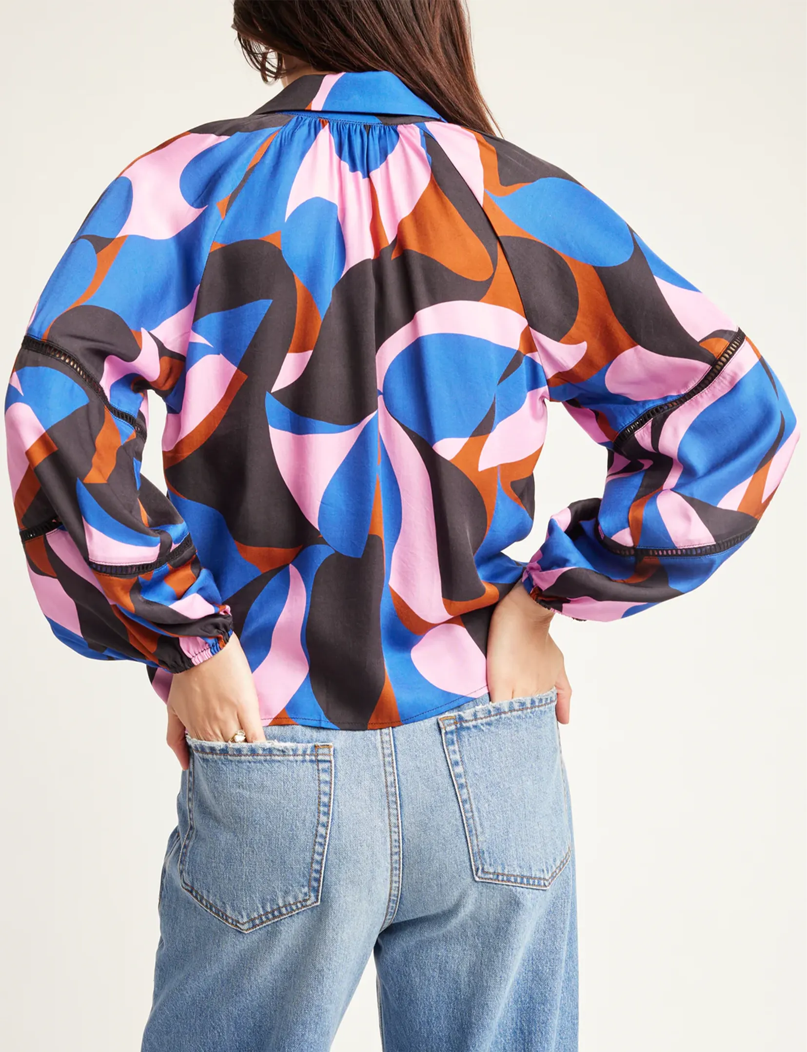 Hadley Blouse, Flamingo