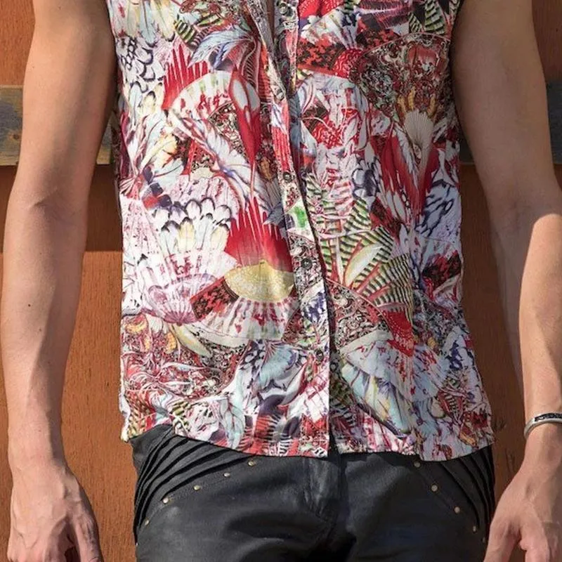 Hawaiian Holiday Loose Men's Tops